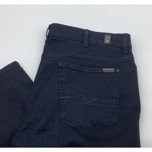 7 For All Mankind Mens Ronnie Luxe Performance Jeans Dark Blue Size 40 x 27‎